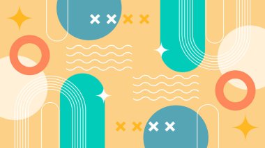 Modern Şekilli Soyut Geometrik Arkaplan. Tasarım Projeleri ve Yaratıcı Sunumlar için İdeal