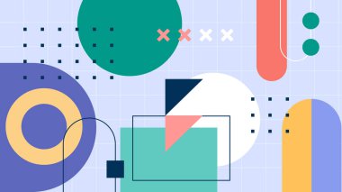 Geometrik arka plan şekilleri ile