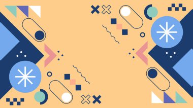 Geometrik arka plan şekilleri ile