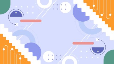 Geometrik arka plan şekilleri ile