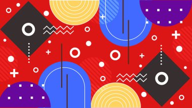 Geometrik arka plan şekilleri ile