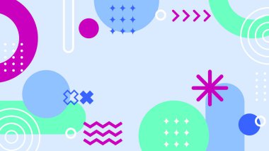 Geometrik arka plan şekilleri ile