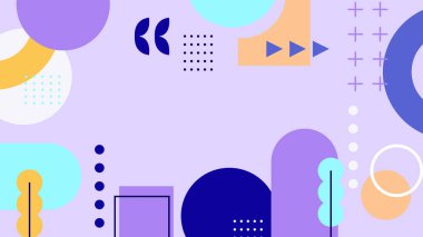 Renkli şekilli soyut geometrik desen arkaplanı