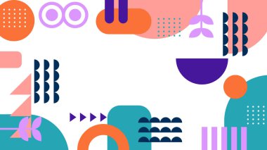 Modern Şekilli Soyut Geometrik Arkaplan. Tasarım Projeleri ve Yaratıcı Sunumlar için İdeal