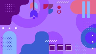 Şekilleri olan renkli soyut geometrik desen. Arkaplan, Sanat Projeleri ve Modern Tasarım Konseptleri için ideal.