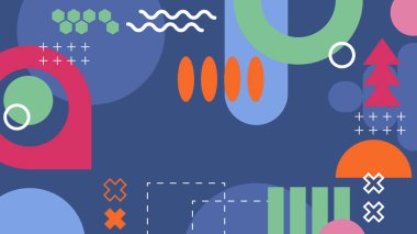 Geometrik arka plan şekilleri ile
