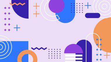 Şekil Desenleriyle Soyut Geometrik Arkaplan