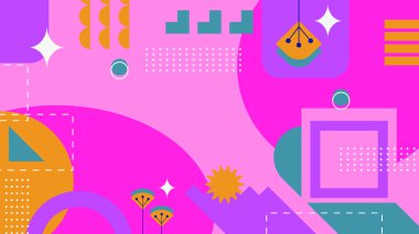 Modern Şekilli Soyut Geometrik Arkaplan. Tasarım Projeleri ve Yaratıcı Sunumlar için İdeal