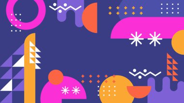 Modern Şekilli Soyut Geometrik Arkaplan. Tasarım Projeleri ve Yaratıcı Sunumlar için İdeal