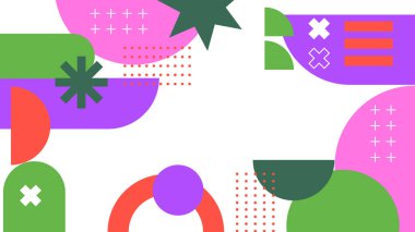 Modern Şekilli Soyut Geometrik Arkaplan. Tasarım Projeleri ve Yaratıcı Sunumlar için İdeal