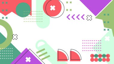 Sıcak Renkli Tonlardaki Soyut Geometrik Desen