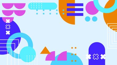 Geometrik arka plan şekilleri ile