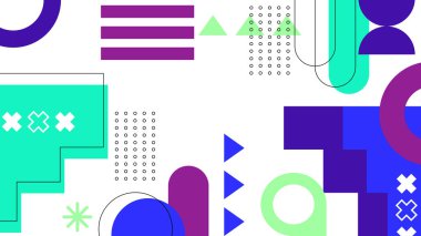 Modern Şekilli Soyut Geometrik Arkaplan. Tasarım Projeleri ve Yaratıcı Sunumlar için İdeal