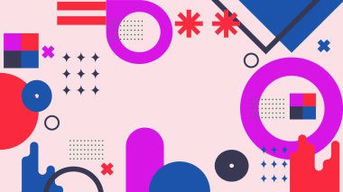 Modern Şekilli Soyut Geometrik Arkaplan. Tasarım Projeleri ve Yaratıcı Sunumlar için İdeal