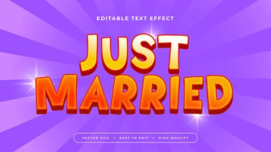 Sarı Turuncu ve Mor Violet, 3D Düzenlenebilir Metin Efekti - Yazı Tipi Stili