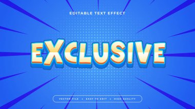 Sarı Turuncu ve Mavi Özel 3d Düzenlenebilir Metin Efekti - Yazı Tipi Biçimi