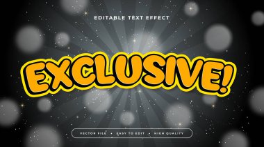 Siyah Gri Sarı ve Turuncu Özel 3d Düzenlenebilir Metin Efekti - Yazı Tipi Biçimi