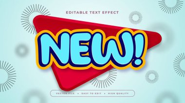 Mavi Yeşil ve Turuncu Yeni 3d Düzenlenebilir Metin Efekti - Yazı Tipi Biçimi