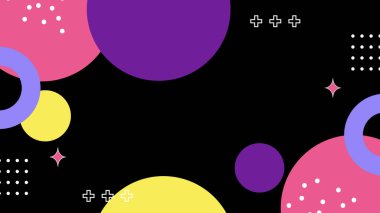 Renkli şekilli canlı Geometrik Soyut Arkaplan. Bu Oyuncu ve Renkli Arkaplan Yaratıcı ve Modern Projeler İçin Mükemmel