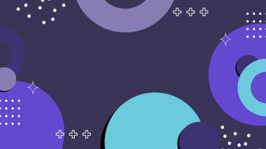 Renkli Şekillere sahip canlı Geometrik Soyut Arkaplan. Canlı Geometrik Şekiller ve Kalın Renkler içeren Oyuncu ve Dinamik Soyut Bir Arkaplan Modern ve Enerjik Tasarım Oluştur