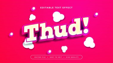 Kırmızı Pembe ve Beyaz Gürültü 3d Düzenlenebilir Metin Efekti - Yazı Tipi Biçimi
