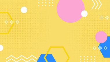 Arkaplanlı Canlı Soyut Geometrik Şekiller