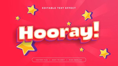 Kırmızı Sarı ve Mor Menekşe Yaşasın Düzenlenebilir Metin Efekti - Yazı Tipi Biçimi