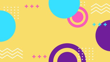 Renkli şekilli canlı Geometrik Soyut Arkaplan. Bu Oyuncu ve Renkli Arkaplan Yaratıcı ve Modern Projeler İçin Mükemmel