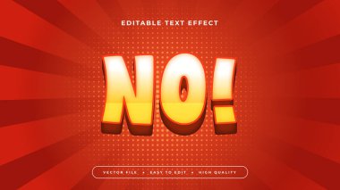 Turuncu Sarı ve Kırmızı 3 boyutlu Düzenlenebilir Metin Efekti - Yazı Tipi Biçimi