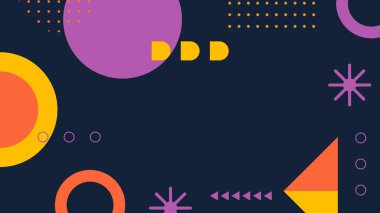 Modern Basit Soyut Geometrik Şekiller Arkaplanı