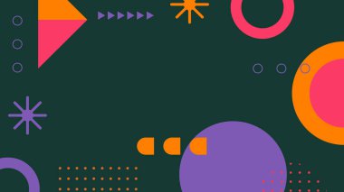 Şekilli Modern Soyut Geometrik Arkaplan