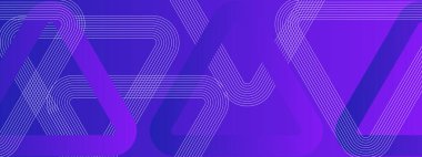 Mor Violet ve Beyaz Soyut Sancaklı Geometrik Çizgiler Posta, Arkaplan, Banner, Ad, Promo, Davetiye, Etc için İdeal Tasarım