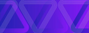 Mor Violet ve Beyaz Soyut Sancaklı Parlayan Geometrik Çizgiler Posta, Arkaplan, Banner, Ad, Promo, Davetiye, Etc