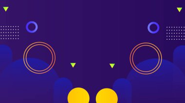 Canlı Şekillere sahip soyut Geometrik Arkaplan