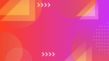 Soyut Şekiller ve Desenler ile Renkli Geometrik Arkaplan