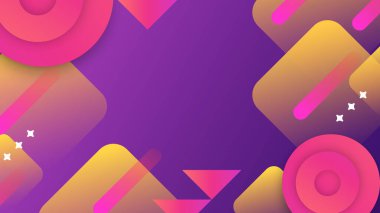 Şekilli Modern Soyut Geometrik Arkaplan