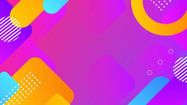 Dinamik Şekillere sahip enerjik Soyut Geometrik Arkaplan. Modern Grafik Tasarım Projeleri, Web Tasarımı veya Dijital Sunumlar için ideal