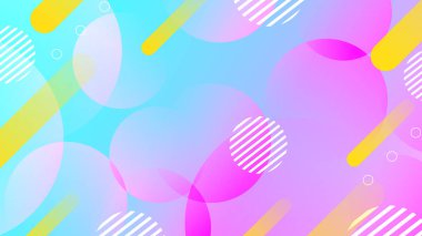 Dinamik Şekillere sahip enerjik Soyut Geometrik Arkaplan. Modern Grafik Tasarım Projeleri, Web Tasarımı veya Dijital Sunumlar için ideal