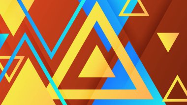 Renkli Soyut Geometrik Şekiller Modern Arkaplan