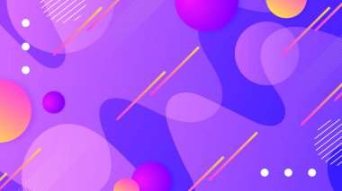 Dinamik Şekillere sahip enerjik Soyut Geometrik Arkaplan. Modern Grafik Tasarım Projeleri, Web Tasarımı veya Dijital Sunumlar için ideal