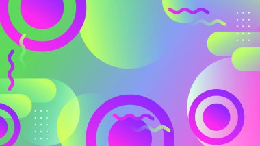 Dinamik Şekillere sahip enerjik Soyut Geometrik Arkaplan. Modern Grafik Tasarım Projeleri, Web Tasarımı veya Dijital Sunumlar için ideal