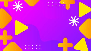 Canlı Şekillere sahip soyut Geometrik Arkaplan