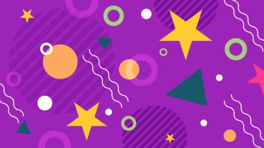 Renkli Modern Soyut Geometrik Arkaplan. Modern Tasarım ve Yaratıcı Projeler İçin Mükemmel