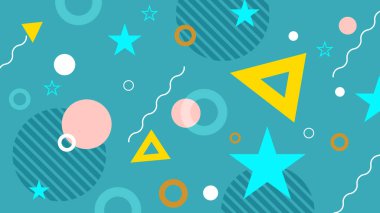 Şekilli Modern Soyut Geometrik Arkaplan