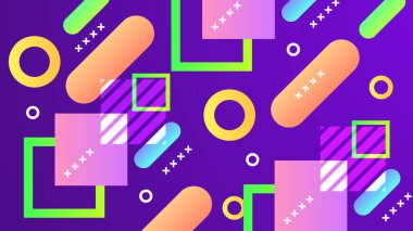 Modern Basit Soyut Geometrik Şekiller Arkaplanı