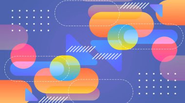 Modern Basit Soyut Geometrik Şekiller Arkaplanı