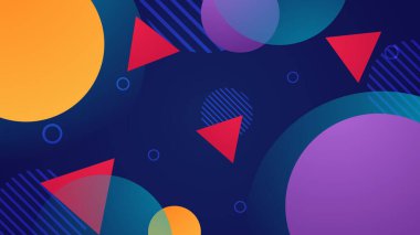 Renkli Modern Soyut Geometrik Arkaplan. Modern Tasarım ve Yaratıcı Projeler İçin Mükemmel