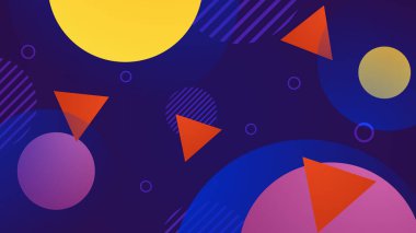 Şekilli Modern Soyut Geometrik Arkaplan