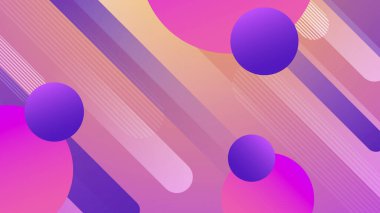 Renkli Soyut Geometrik Şekiller Modern Arkaplan