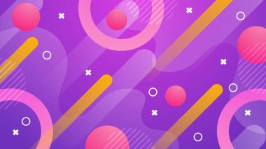 Modern Basit Soyut Geometrik Şekiller Arkaplanı